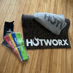 HOTWORX mat, towel and bands set